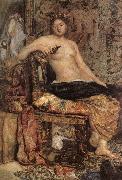 Mikhail Vrubel Female Model in a Renaissance setting Spain oil painting artist